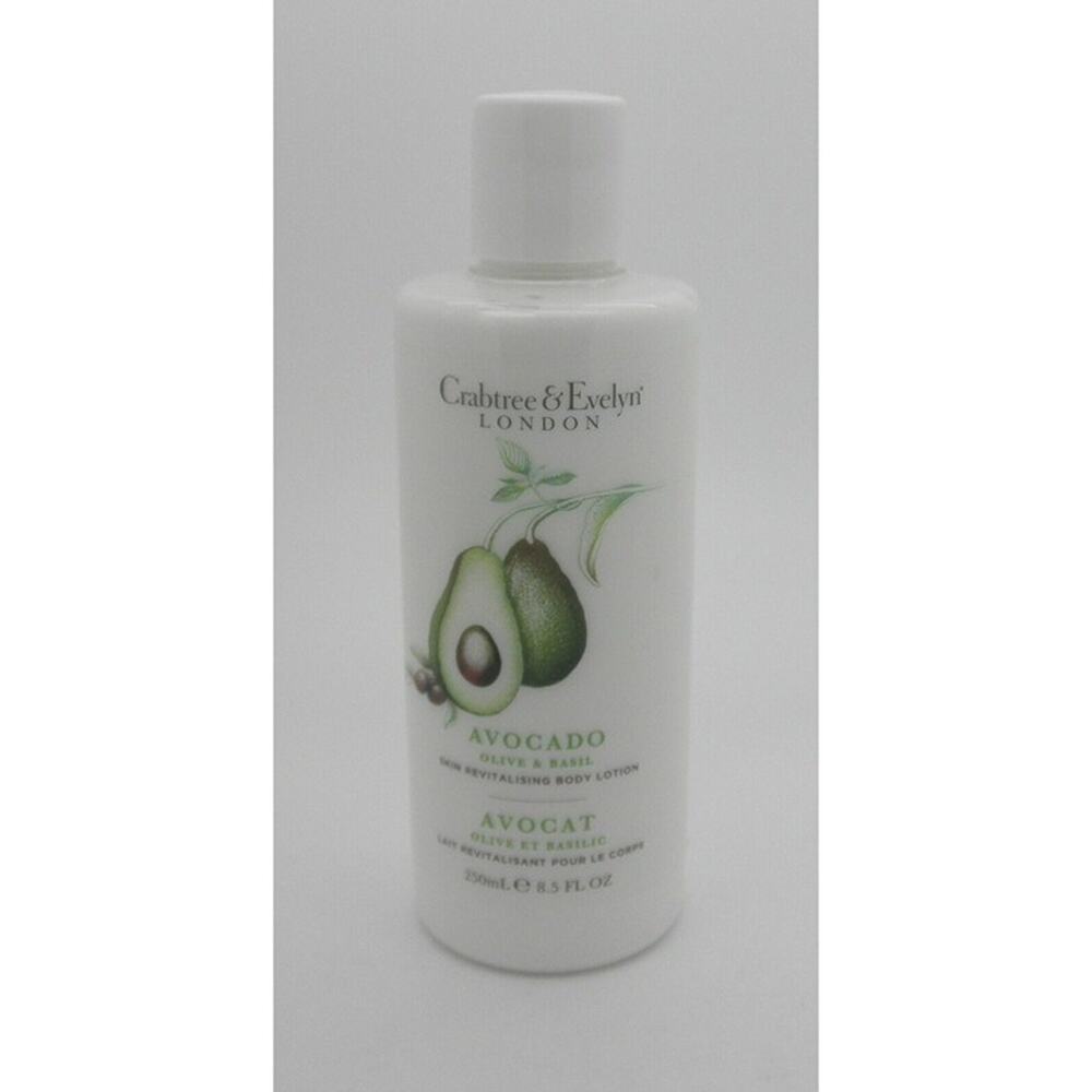 CRABTREE & EVELYN Avocado Olive & Basil Body Lotion 8.5 oz NEW